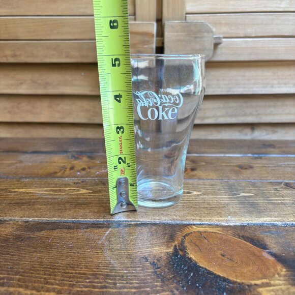 Set of 6 Coca-Cola Glasses – Classic Contour Shape – 16oz Drinkware - Picture 3 of 10